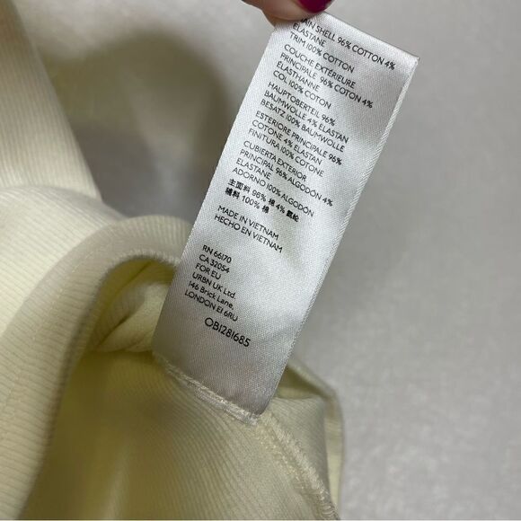 ANTHROPOLOGIE Maeve Tina Ruffled Ribbed Tank Top L - Picture 6 of 8